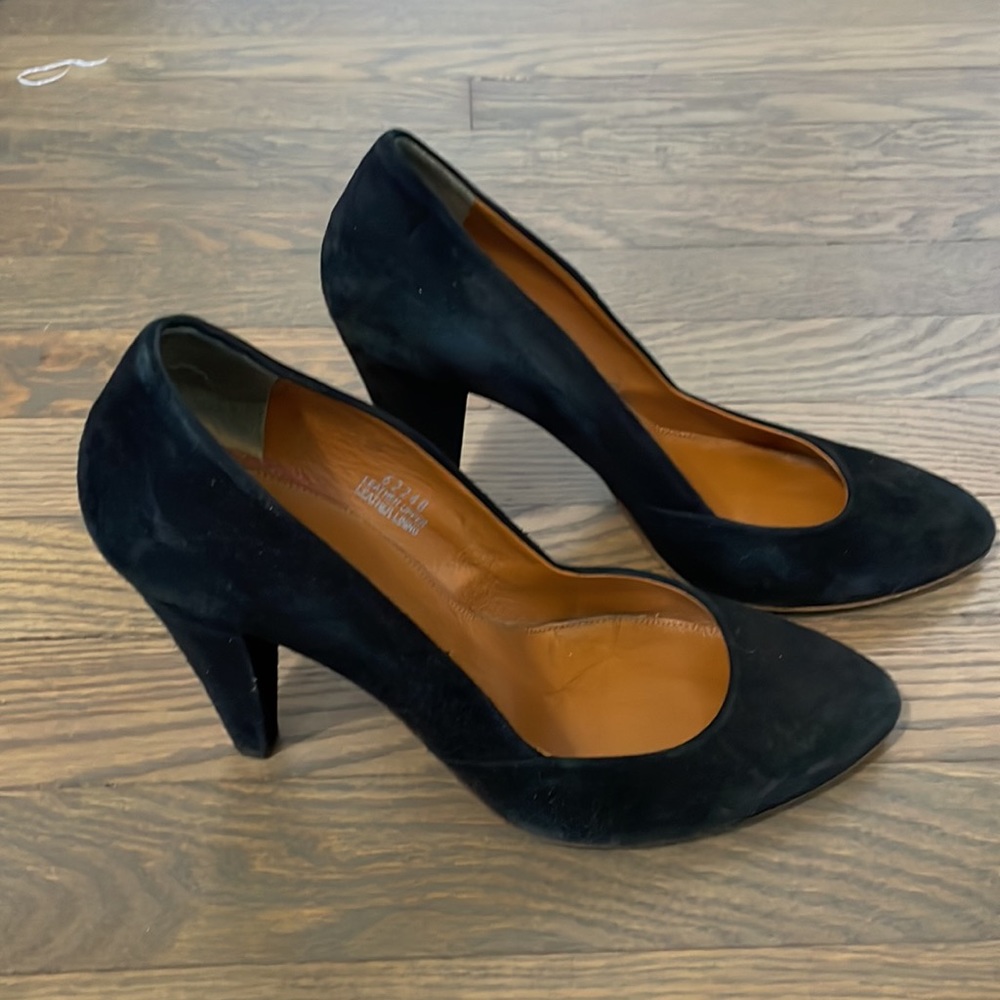Madewell Black suede heels
